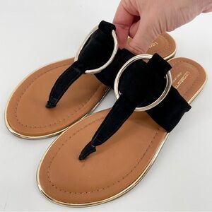 Liz Clairborne Calayan Sandals Black 8M